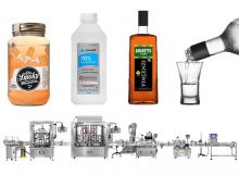 Automatic 6 Heads Alcohol Liquor Filling Capping Labeling Line With Coding Machine Automatic 6 Heads Alcohol Liquor Filling Capping Labeling Line With Coding Machine