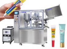 Automatic Chemical Paste Tube Filling Sealing Machine With Cooler