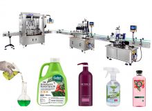 Automatic L Type Chemical Liquid Filling Capping Labeling Line For Small Business