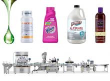 Automatic Glass Chemical Filling Machine Line Liquid Bleach Bottle Filling Line