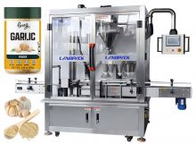 Auto High Speed Garlic Powder Little Bottle Rotary Tracking Filling Machine