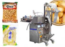 Semi Automatic Garlic Ginger Granular Liquid Mixing Vertical Packing Machine