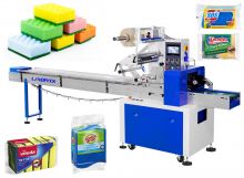 Automatic Cleaning Sponge Flow Wrapper Pillow Bag Packaging Machine