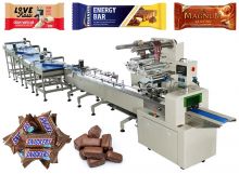 Automatic Healthy Oat Bar Bun Bread Biscuit Feeding Package Machine Line