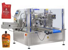 Automatic Pharmaceutical Liquid Premade Pouch Rotary Type Filling Machine