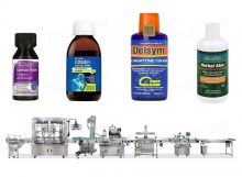 Automatic Pharmaceutical Liquid Plastic Bottle Filling Capping Labeling Machine Line