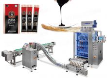 Multi Lane Pharma Liquid Syrup Stick Packing Machine With Counting Cartoning Machine Line