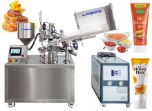 Automatic Honey Plastic Tube Filling Sealing Machine With Cooler