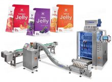 Multi Track Fruit Juice Stick Packing Machine With Counting Cartoning Machine