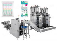 Automatic Liquid Stick Packaging Counting Into Pouch Packing Line System