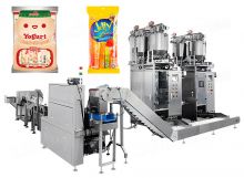Automatic Fruit Juice Stick Bag Packaging Counting Into Pouch Machine Packing Line System
