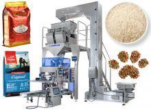 Automatic 1-10kg Grain Rice Stand Up Pouch Doypack Filling Packing Machine