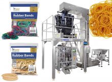 Automatic Plastics Fittings Rubber Bands Vertical Form Fill Seal Machine