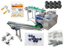 Automatic Furniture Plastic Fittings Hardware Film Packing Machine