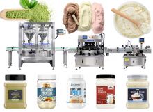 Automatic Powder Bottle Filling Capping And Labeling Machine