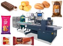 Automatic Box Motion Type Cake Snack Bar Flow Wrapping Machine With Nitrogen Device