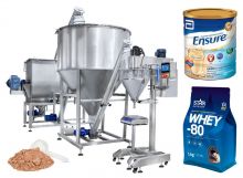 Multifunction Semi Automatic Powder Mixing and Filling Machine Line