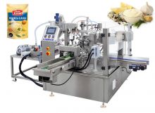 Automatic Mayonnaise Sacue Rotary Spout Pouch Filling And Sealing Machine