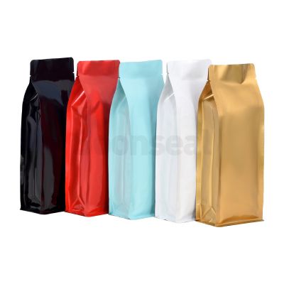 Colorful Aluminum Flat Bottom Pouch With Valve