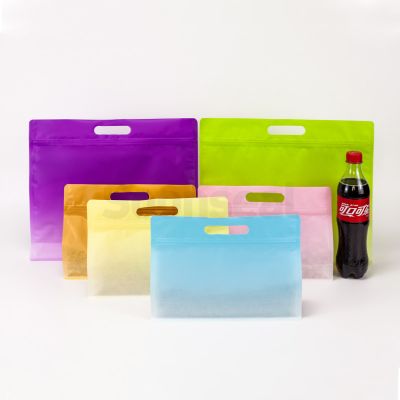 Wide Mouth Gradient Color Flat Bottom Pouch