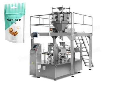 Automatic Premade Pouch Rotary Fill And Seal Machine For Nuts