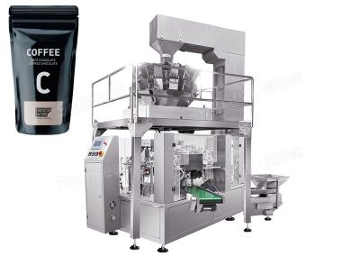 High Speed Coffee Stand Up Pouch Rotary Packing Machine For Coffee Bean