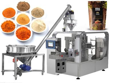 Automatic Spice Powder Doy Bag Filling And Sealing Machine