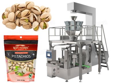 High Speed Rotary Doypack Packing Machines With Multi Weigher For Nuts