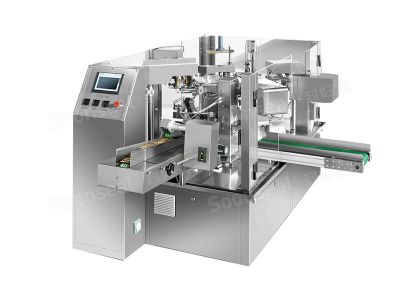 High Speed Rotary Zip Lock Bag Filling And Sealing Machine With PLC Control