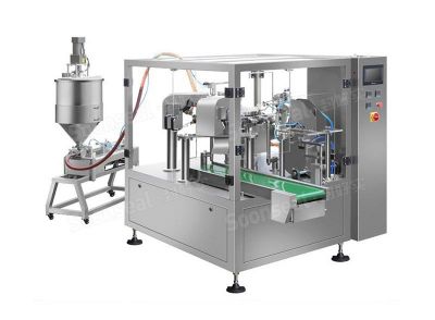 Stand Up Pouch Liquid Filling Machine With Liquid Pump