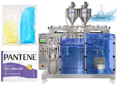 Automatic Horizontal Different Liquid Premade Twin Pouch Filling Packing Machine