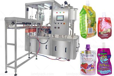 Automatic Liquid Spout Pouch Filling Capping Machine