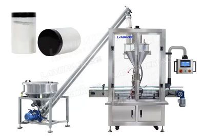 Automatic Flour Bottles Cans Weighting Filling Machine