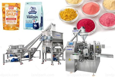 Automatic Three In One Powder Premade Pouch Fill And Seal Machine