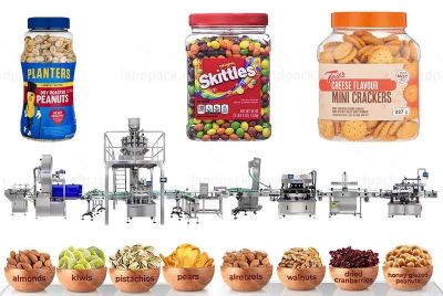 Automatic Nuts Cashew Cans Weighing Filling Machine With UV Sterilization