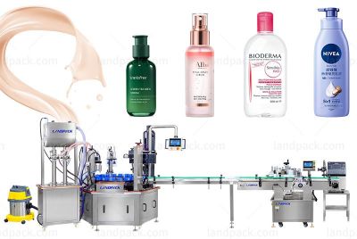 Automatic Liquid Cream Bottle Filling And Capping Labeling Machine