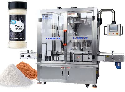 High Speed Little Bottle Powder Rotary Filling Capping Packaging Machine
