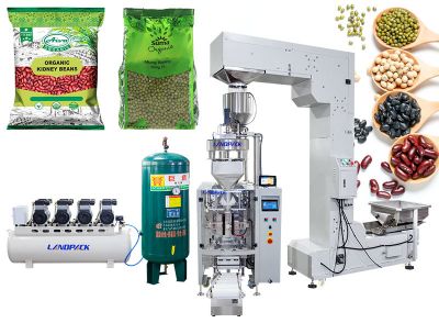 Automatic Whole Grains Vertical Form Fill Seal Machine With TTO Printer