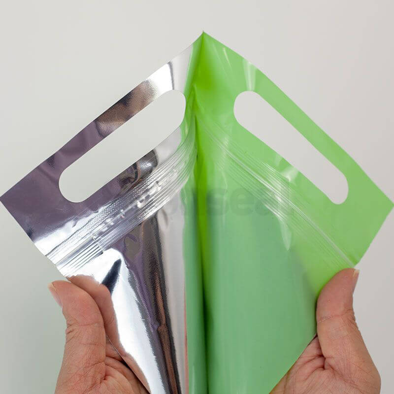 Colorful Aluminum Flat Bottom Window Pouch