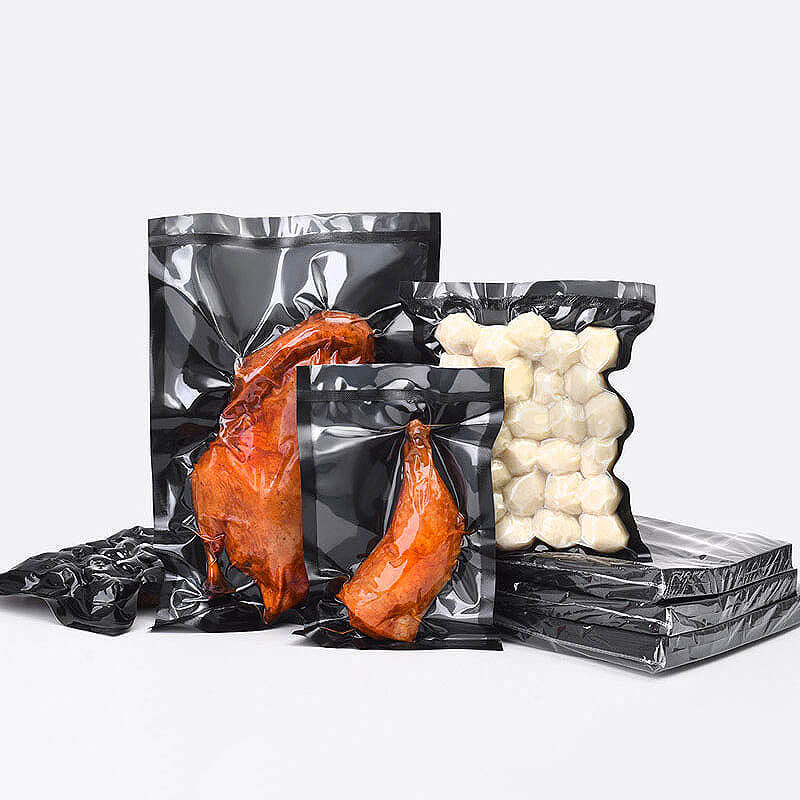 Food Grade Black Vacuum Pouch With Transparent Window