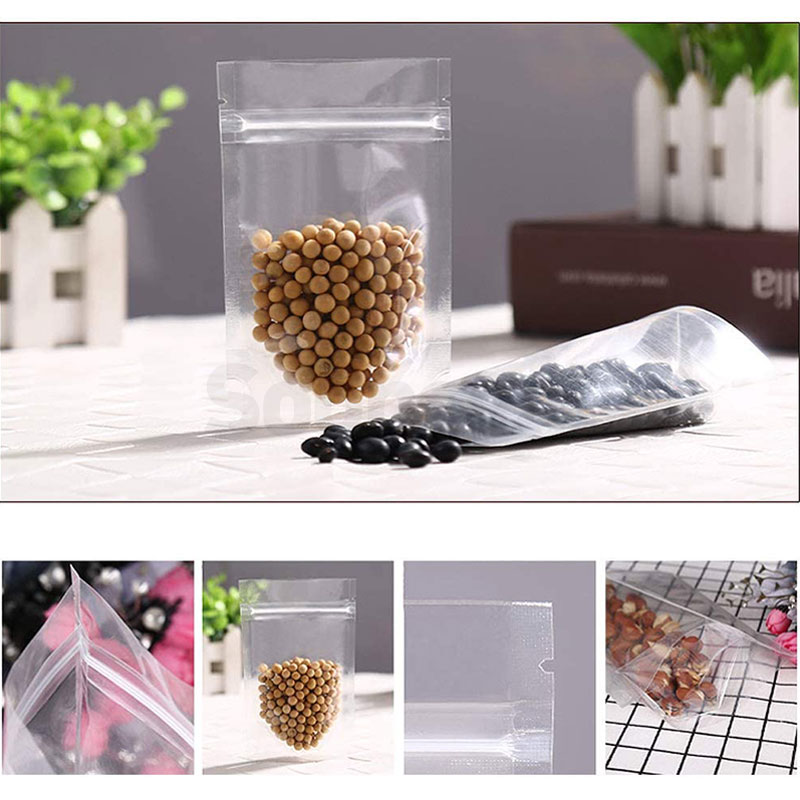 Transparent Stand Up Pouch With Zipper