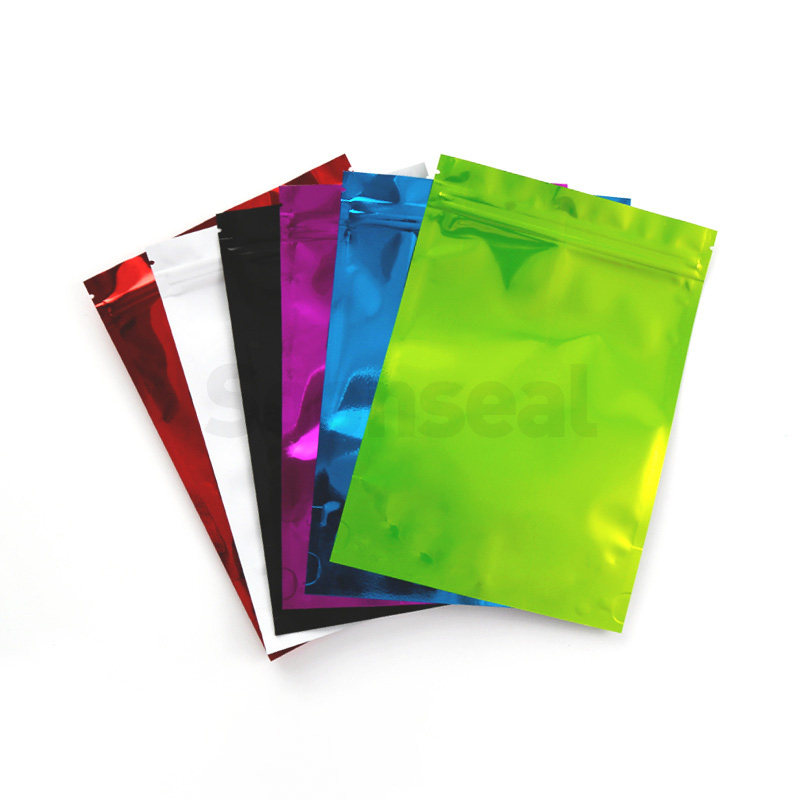 Glossy Aluminum Colorful Standing Bag