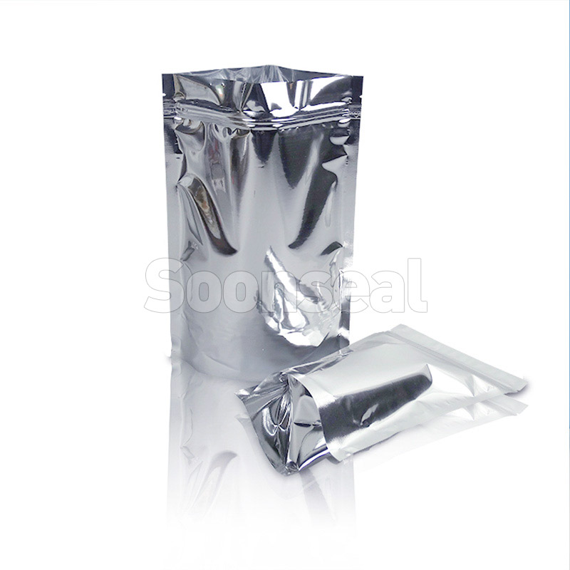 Aluminum Coating Stand Up Pouch With Zipper