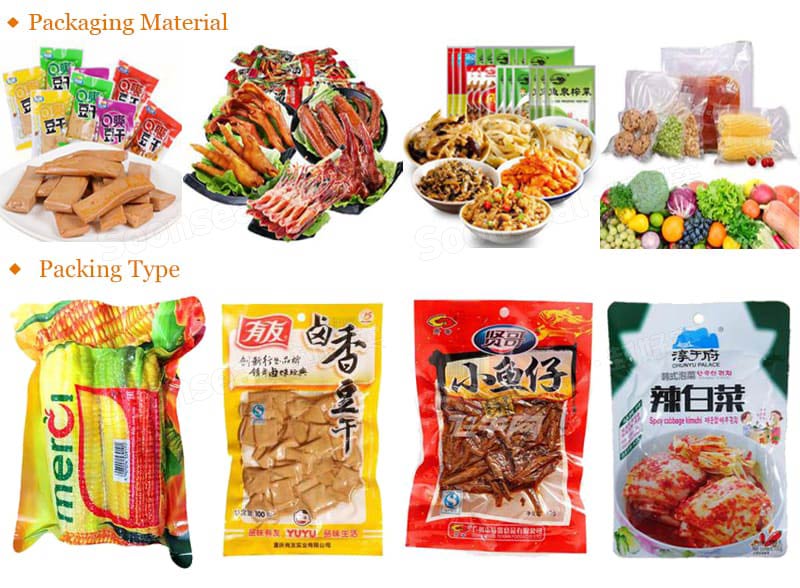 Full Automatic Vacuum Food Premade Pouch Packing Machine