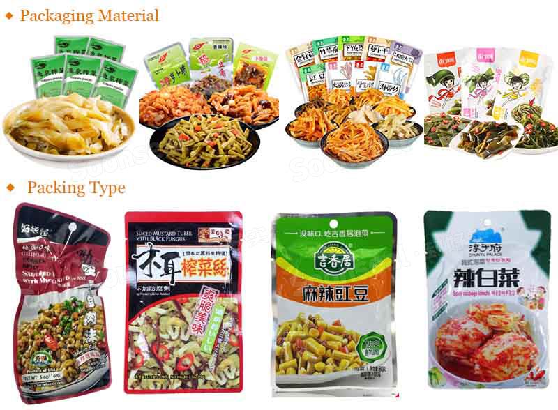 High Speed Full Automatic Vacuum Doypack Vacuum Packing Machine For Sauce Pickles 