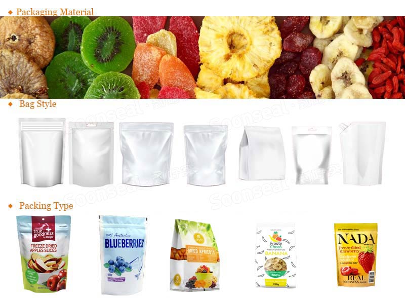 Low Cost Dried Fruit Packing Mini Doypack Packaging Machine