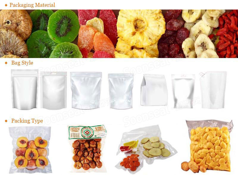 High Speed Automatic Vacuum Dried Fruit Rotary Packing Machine