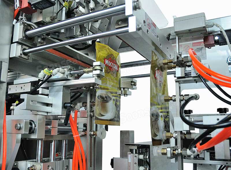 Automatic Mini Sugar Premade Pouch Fill And Seal Machine With Two Linear Weigher