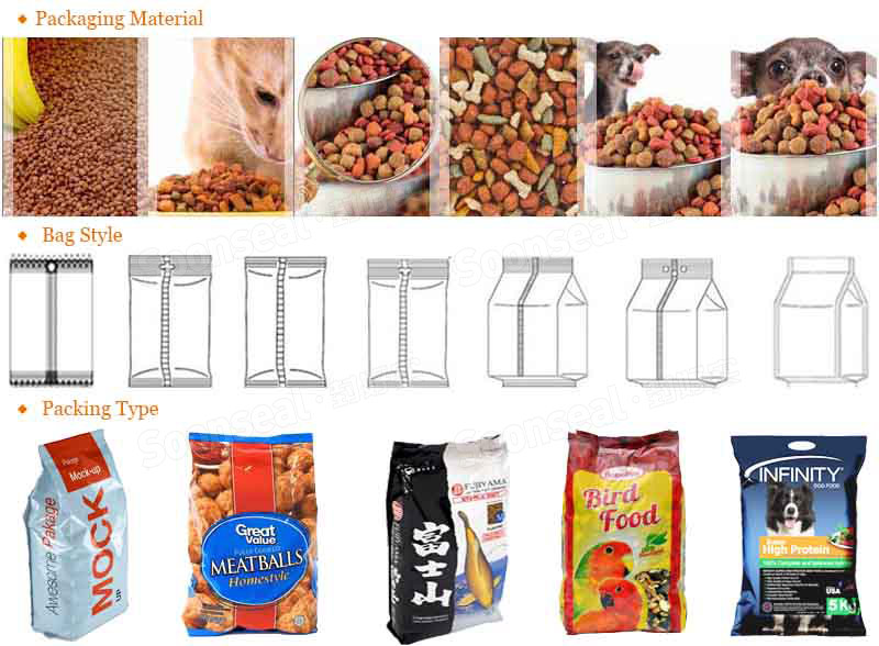 Full Automatic Pet Food Multihead Weigher Packing Machine