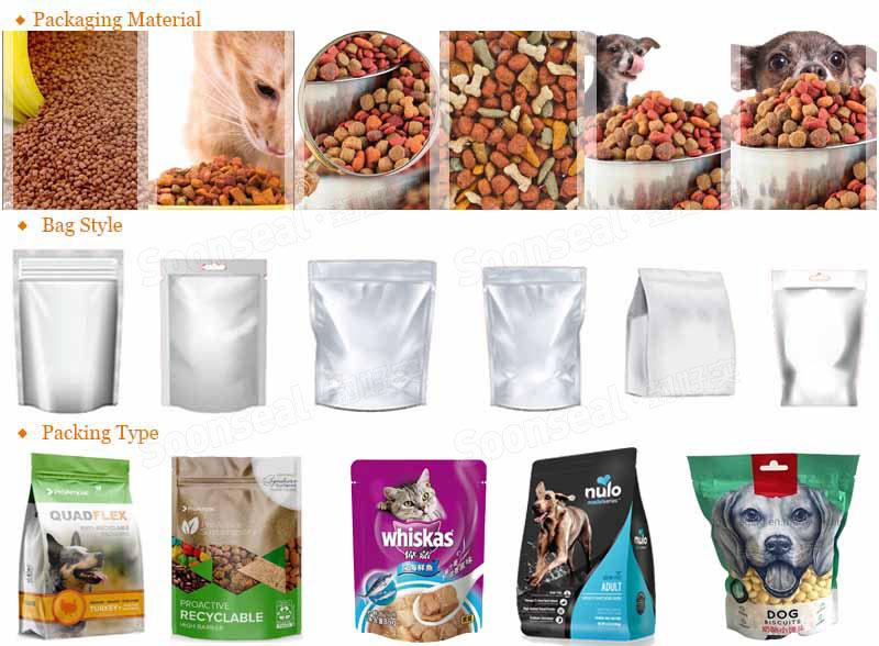 China Automatic Granule Pet Food Mini Doypack Packing Machine With Multihead Weigher